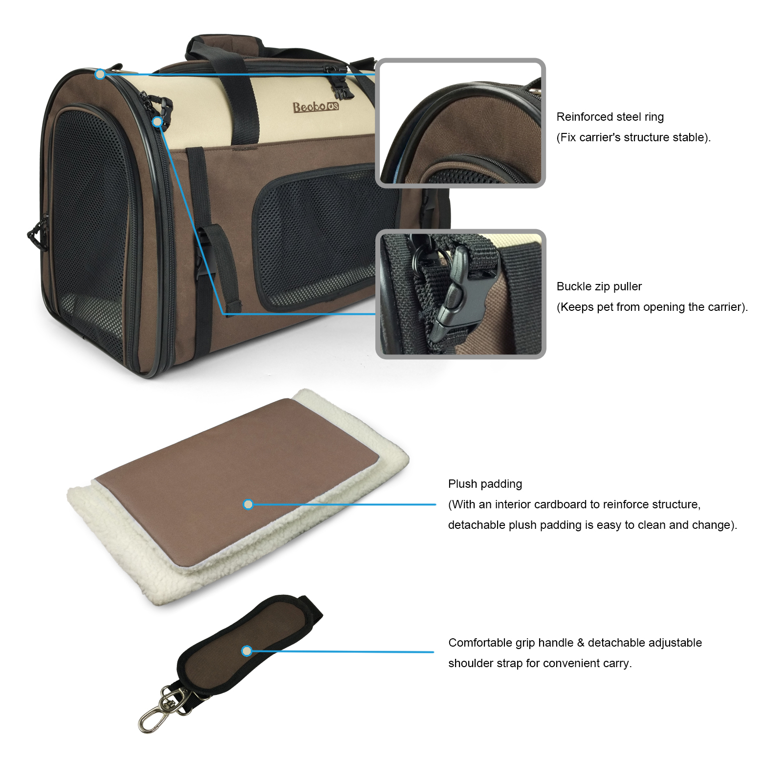Expandable Foldable Pet Carrier WGCWD004