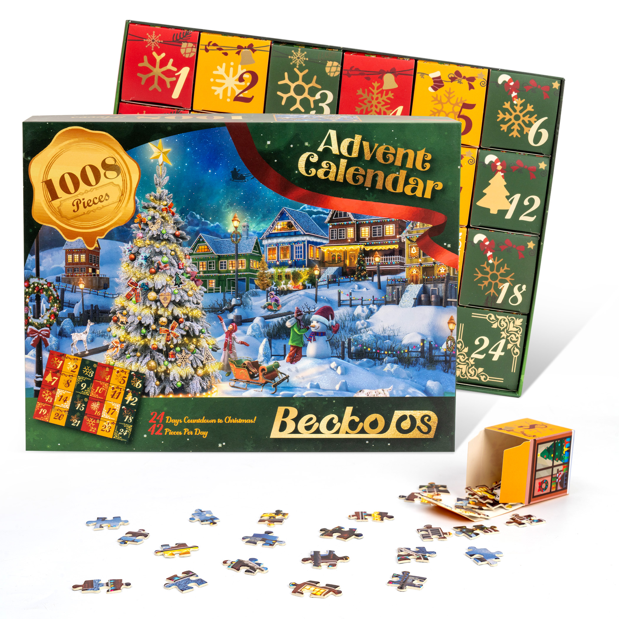 Xmas Puzzle as Decorations (Snow Scene) JP156