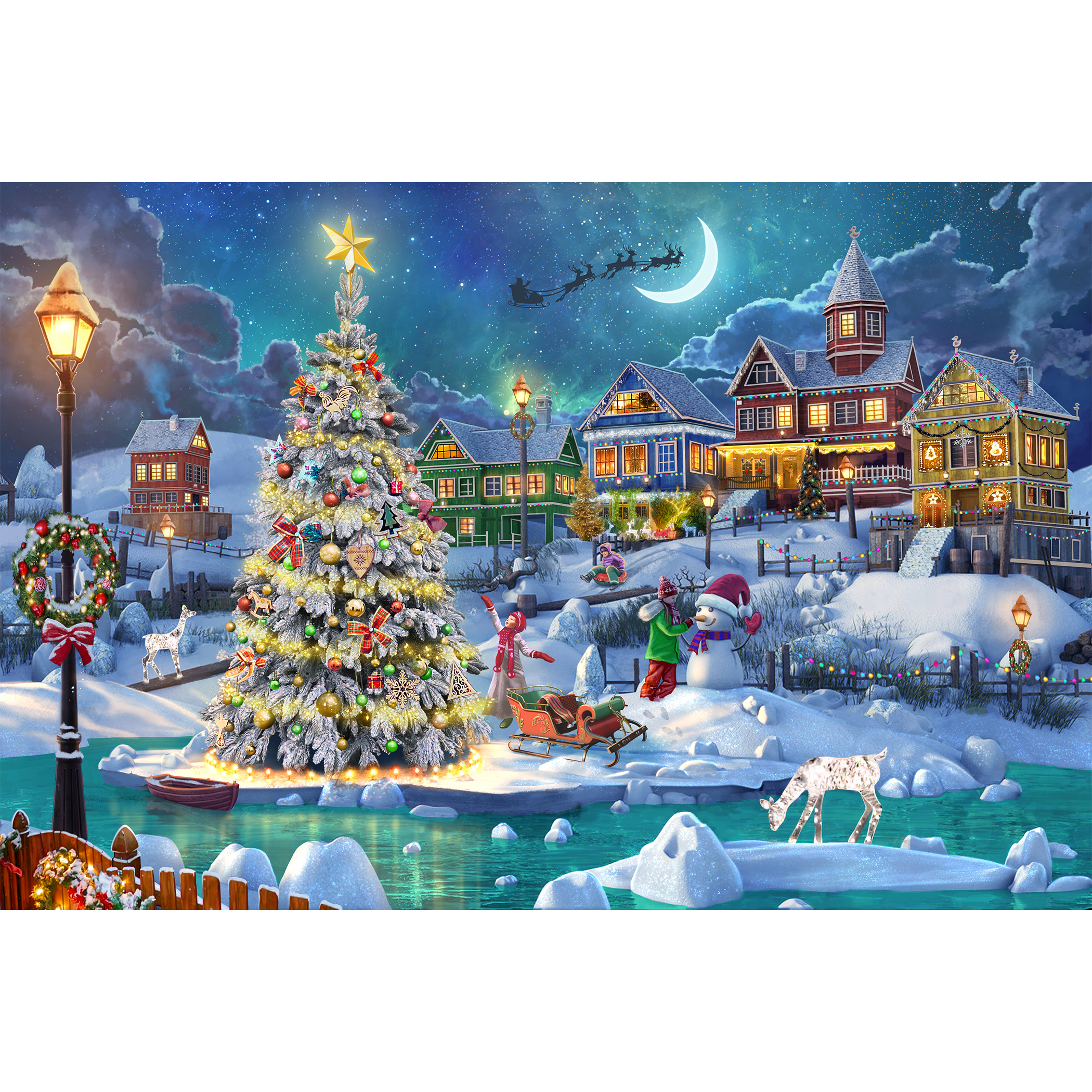 Jigsaw Puzzles Snow Scene JP056