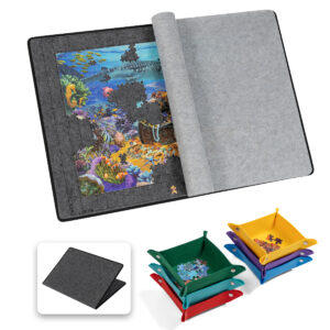 Jigsaw Puzzle Board with 6 Trays & Cover JPB082