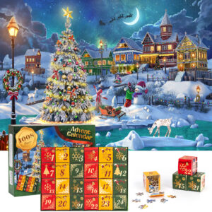 Xmas Puzzle as Decorations (Snow Scene) JP156