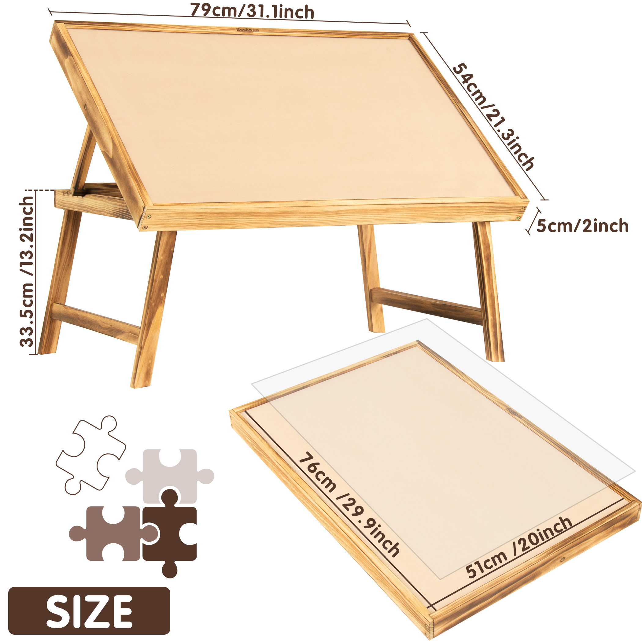 Becko US Jigsaw Puzzle Table for Adults WGPTZ007
