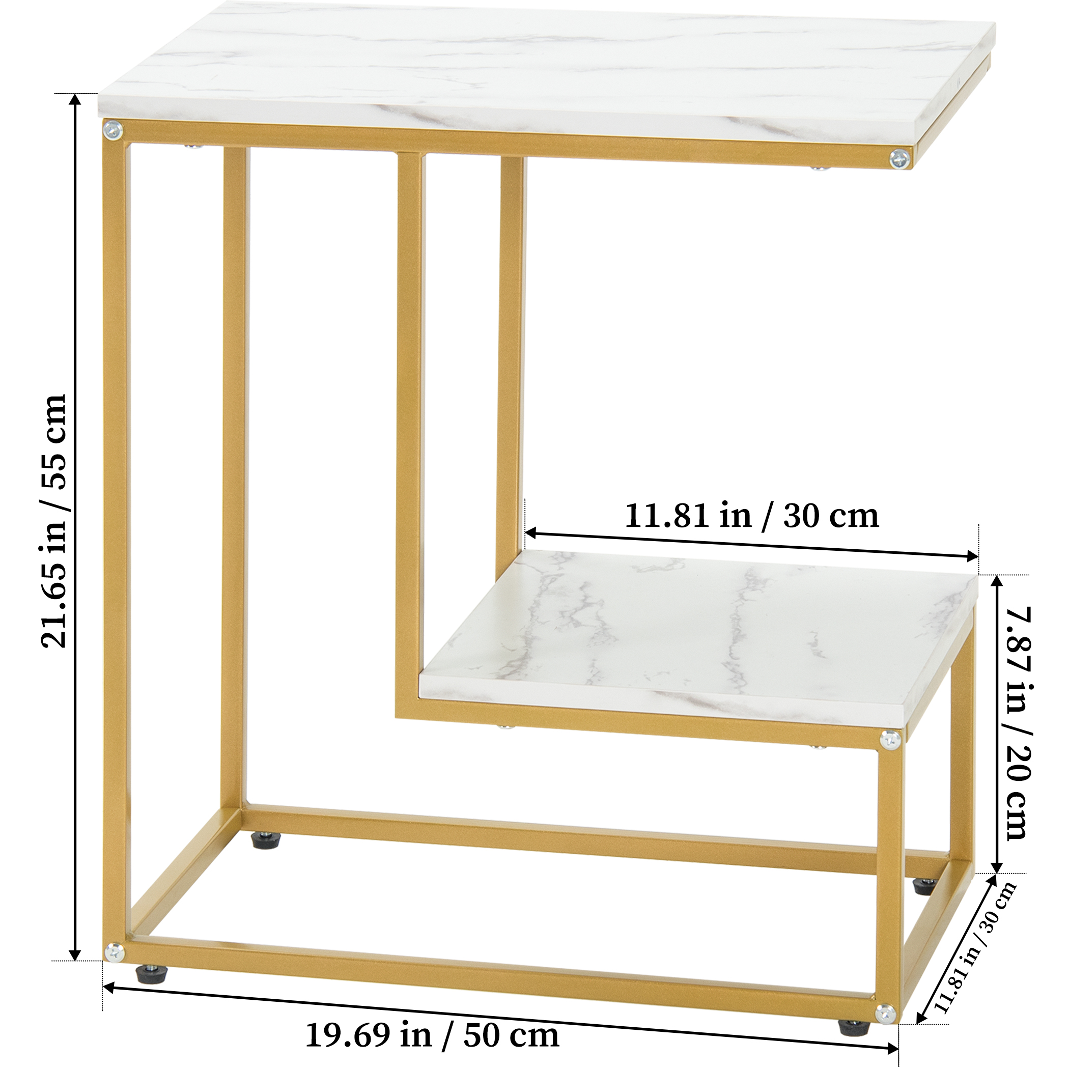 Becko US End Table Side Table Nightstand WGBJ004