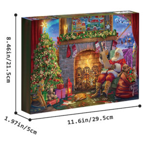 Santa Claus at Fireplace JP306